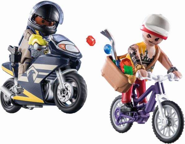 Playmobil  City Action Αστυνομική καταδίωξη ληστή κοσμημάτων (71255)