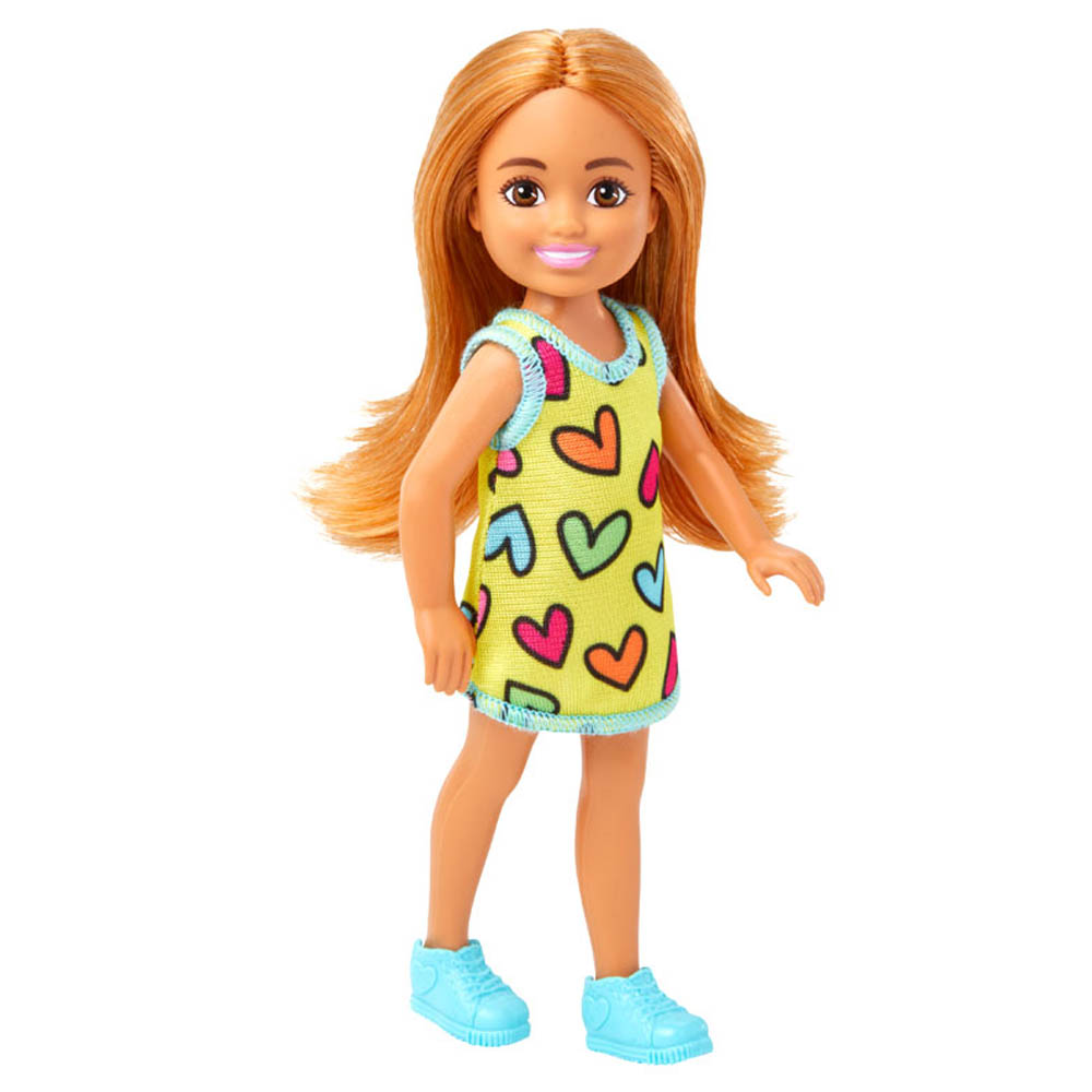 Mattel Barbie Chelsea Ξανθιά Με Φόρεμα Με Καρδιές (DWJ33/HNY57)