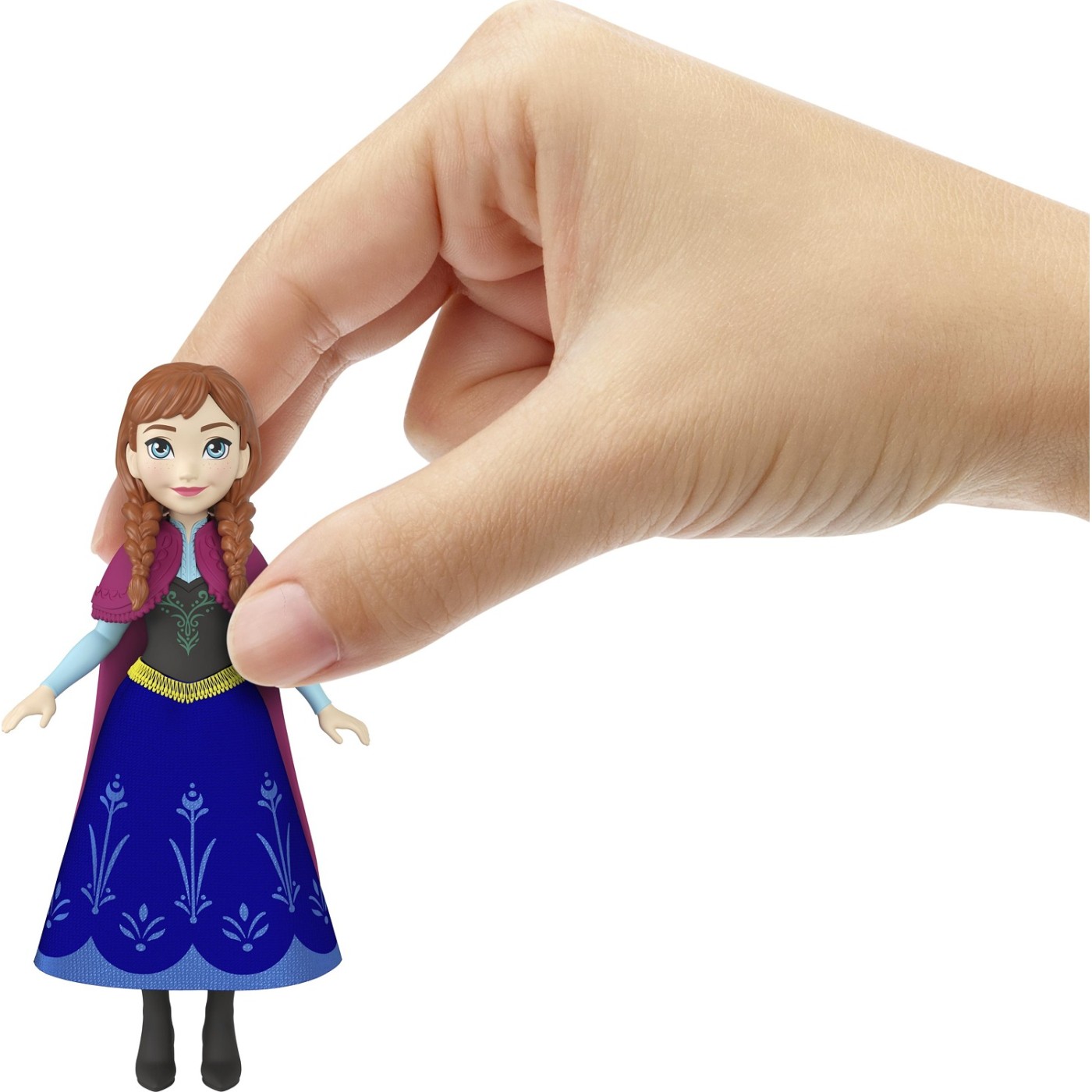 Mattel Disney Frozen Μίνι Κούκλες Άννα με Μπλε Φούστα(HLW97/HPD46)