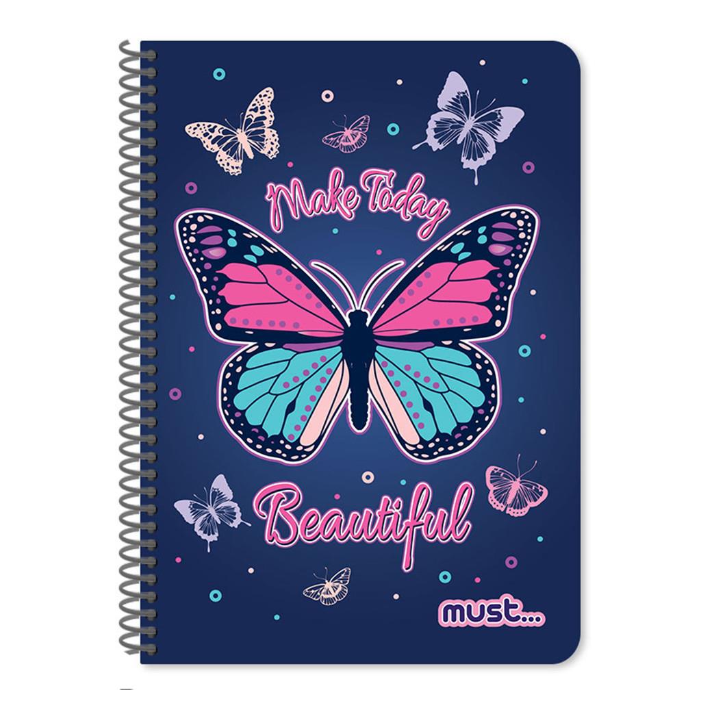 Τετράδιο Σπιράλ Must Sweety 17x25εκ. B5 60 Φύλλα 2 Θεμάτων - 4 Σχέδια (000585896)