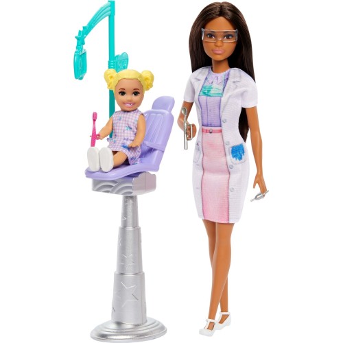 Mattel Barbie Dentist Doll Οδοντίατρος Μελαχρινή (JCR71/JCR75)