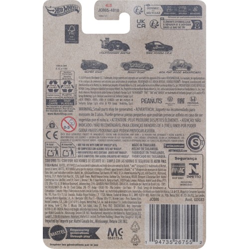 Mattel Hot Wheels Silver Series Peanuts 75 Years 60S Fiat 500D Modificado Όχημα Παιχνίδι (JDY88/JCB85)