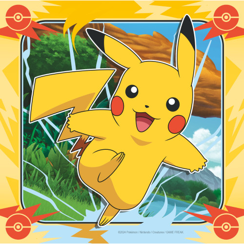 Παζλ 3x49 τεμ. Pokemon Pikatchu (12004062)