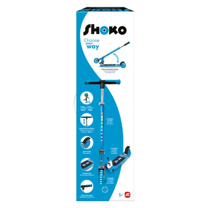 Shoko Παιδικό Πατίνι Flex Pro Με 2 Ρόδες Σε Μπλε Χρώμα (5004-50524)