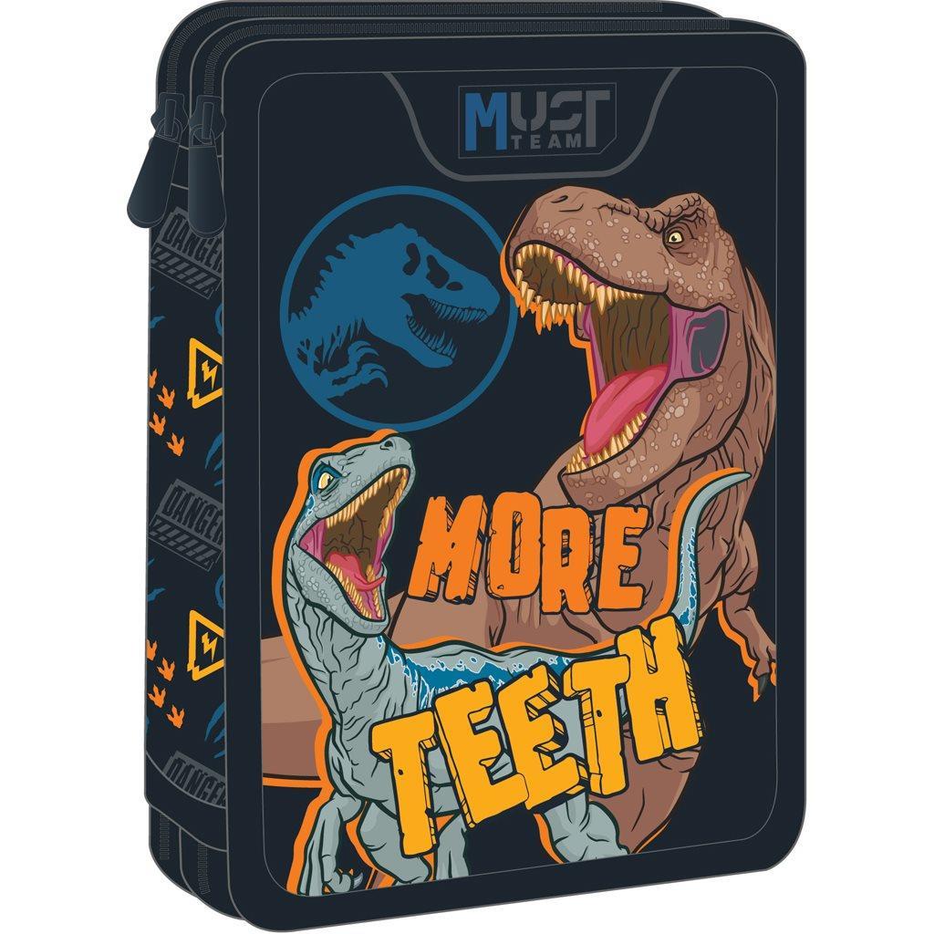 Κασετίνα Διπλή Γεμάτη  Jurassic World More Teeth Must Team (000572012)