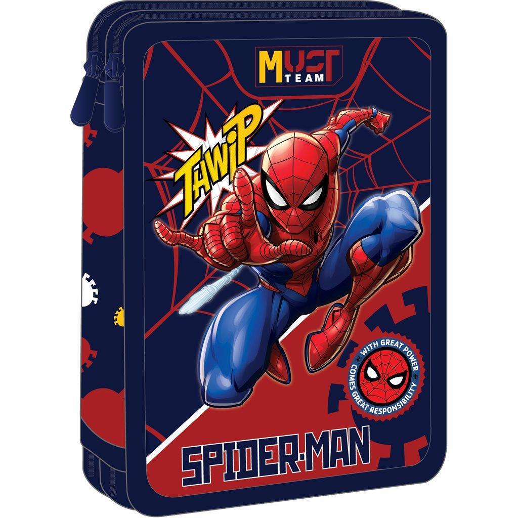 Κασετίνα Διπλή Γεμάτη Spider-Man Thwip Must Team (000508559)