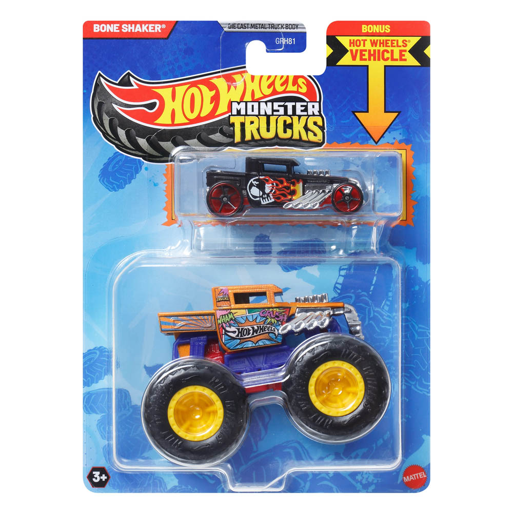 Mattel Hot Wheels Metal Monster Truck – Bone Shaker (GRH81/JCG41)