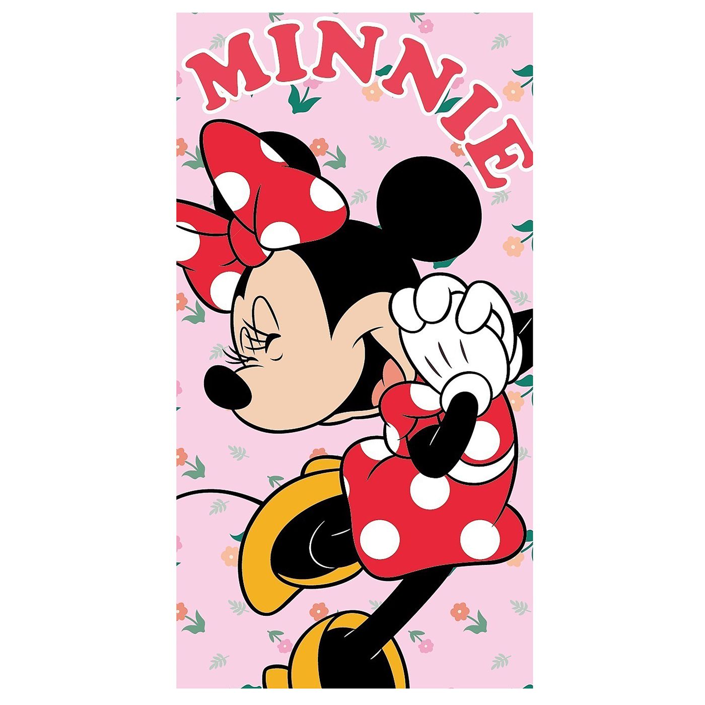 Πετσέτα Θαλάσσης Microfiber Minnie Κόκκινη 140x70cm