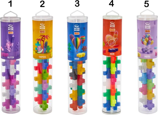 Plus-Plus Τουβλάκια Mix Χρώματα 15Τμχ-5 Σχέδια (PLS7305)